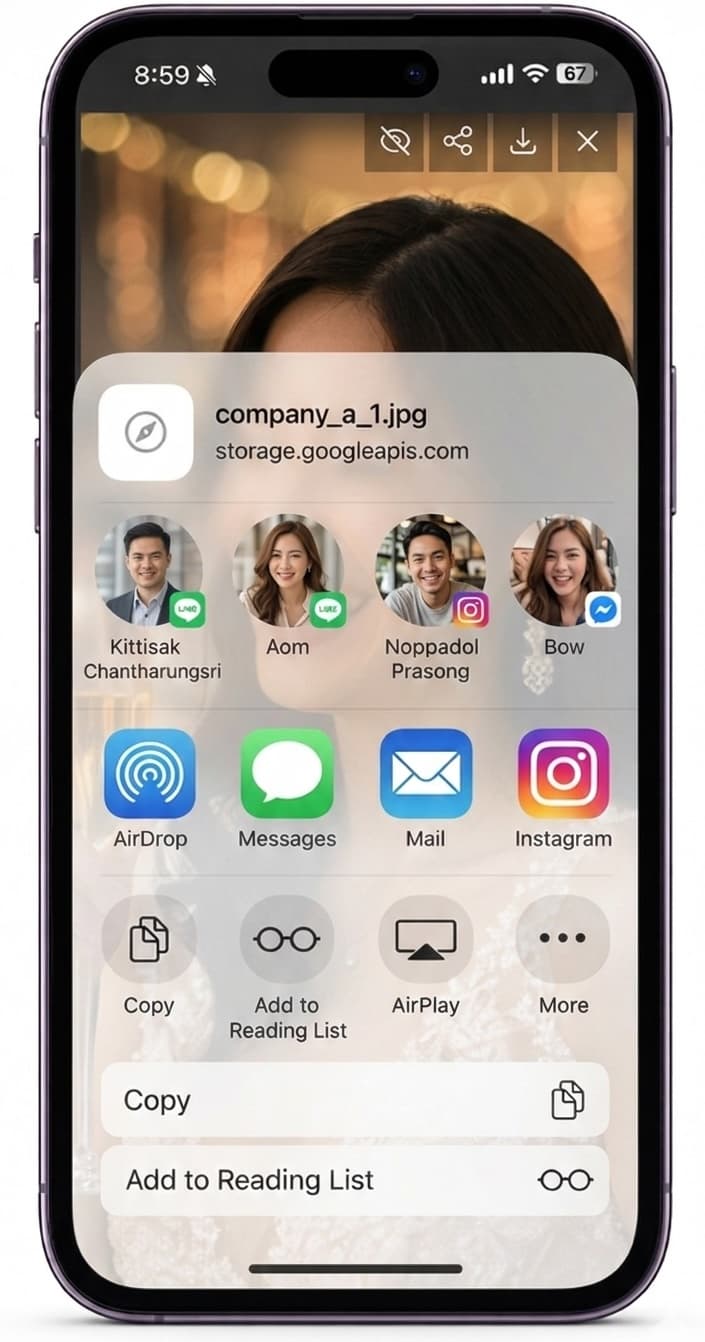 แชร์: แชร์ไปโซเชียลมีเดีย ดูแกลเลอรีได้นานถึงหนึ่งปี